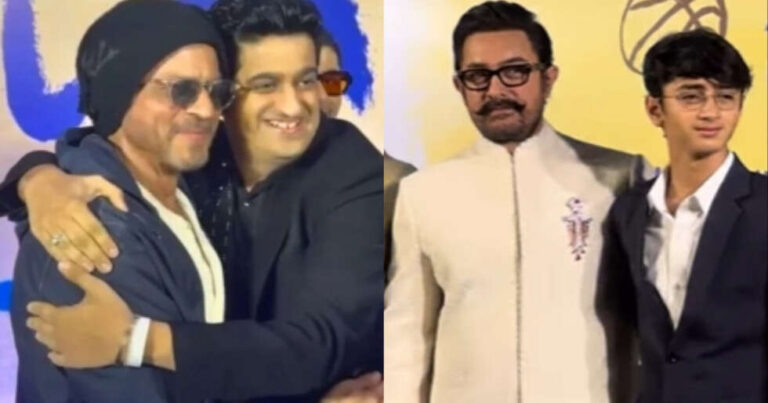 Shah Rukh Khan Shares Cute Moment With Azad Rao Khan at Sitaare Zameen Par Screening
