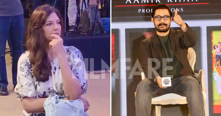 Photos: Aamir Khan Addresses The Media With Gauri Spratt in The Audience
