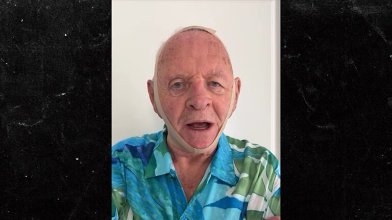 Anthony Hopkins Leans Into SKIMS Face Wrap Hannibal Lecter Comparisons