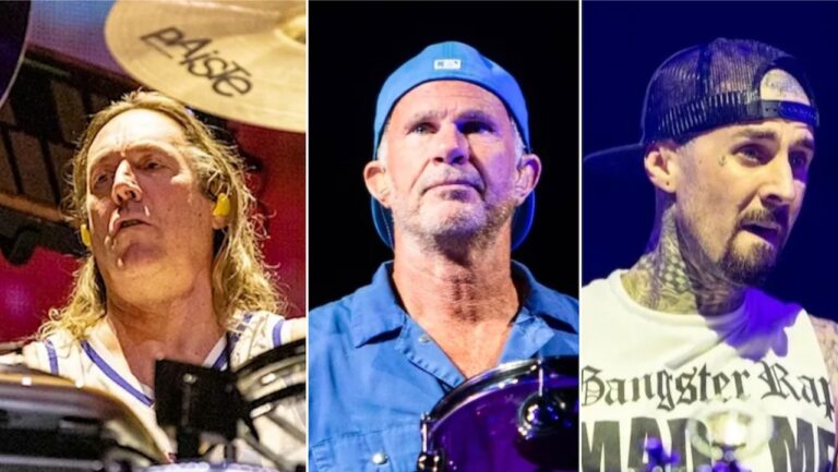 Danny Carey, Chad Smith, and Travis Barker Play Drum-Off at Black Sabbath Farewell Concert