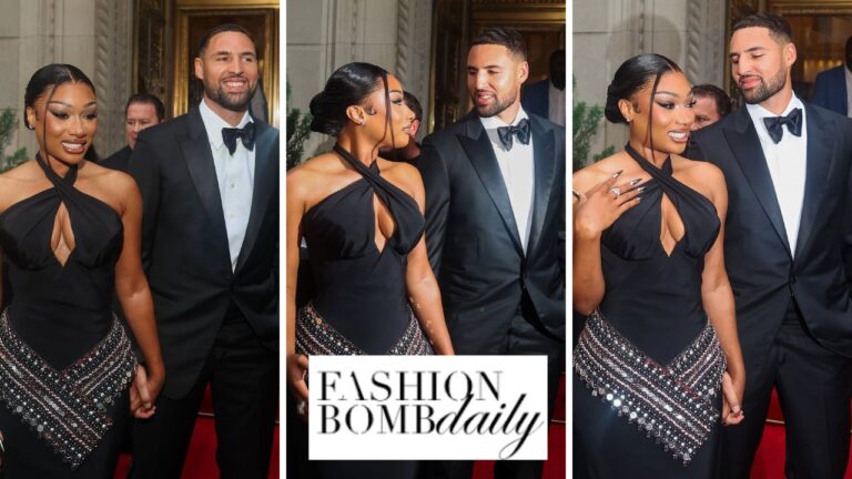 Fashion Bomb Couple: Megan Thee Stallion Stuns in Off-White Gown with Klay Thompson at Pete and Thomas Foundation Gala