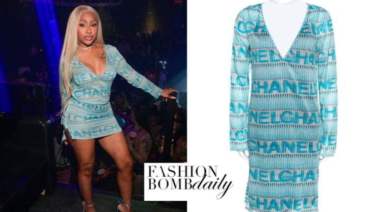 Yung Miami Slays in a Blue Chanel SS05 Cover-up at a Club Event in Atlanta