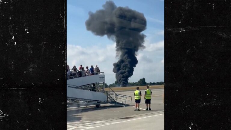 Small Plane Erupts in Fiery Crash at London Southend Airport