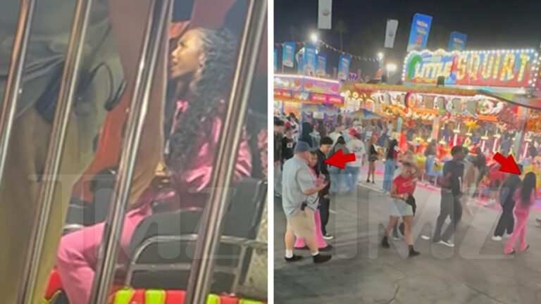 Diddy’s Daughters Jessie & D’Lila Combs Kicked Off Rollercoaster, on Video