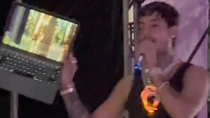 Natanael Cano Rages Out At DJ During Set at Baja Beach Fest