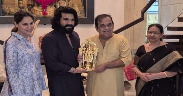 Photos: Ram Charan, Upasana Met Brahmanandam and Family Over Lunch