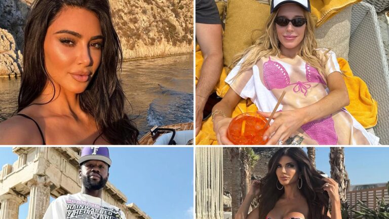 Hollywood Hits Hot-Summer Vacays …’It’s Greece Lightening!’