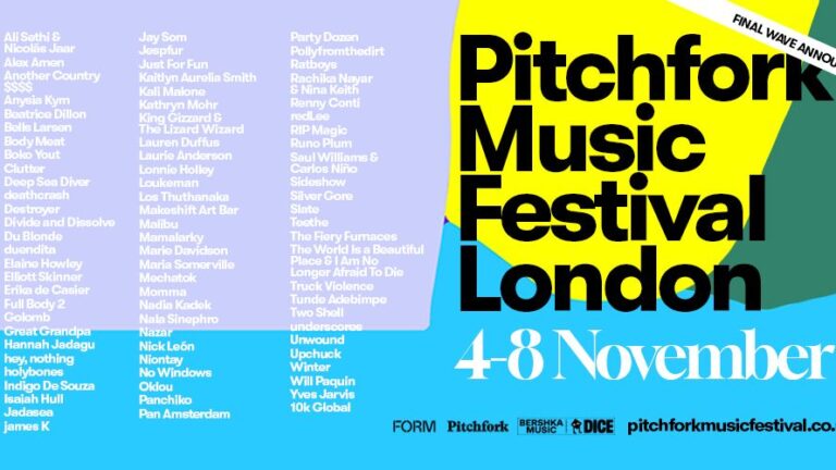 Pitchfork Music Festival London 2025 Announces Final Wave of Artists