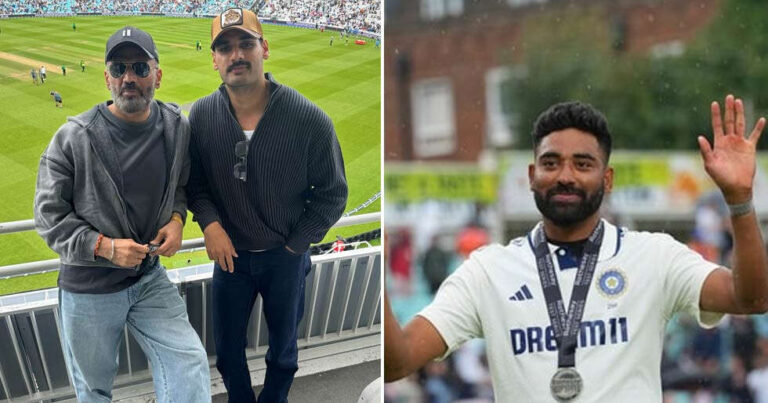 Suniel Shetty, Arjun Kapoor Celebrate India’s Win Over England in The Final Match of the Test Series
