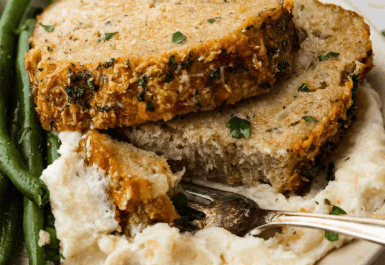 Garlic Parmesan Chicken Meatloaf Recipe