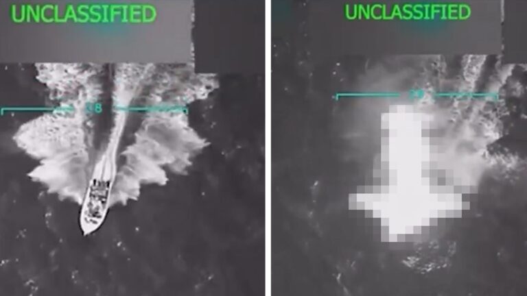 White House Releases Video of Strike Trump Says Killed 11 Venezuelan Gang Members