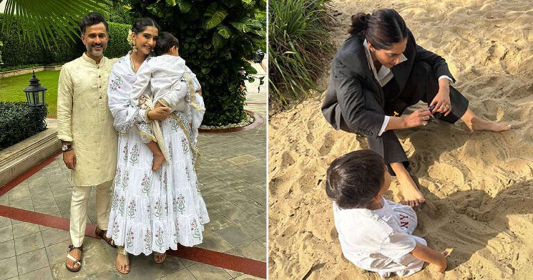 Photos: Sonam Kapoor Shares Adorable Moments With Anand Ahuja and Son Vayu