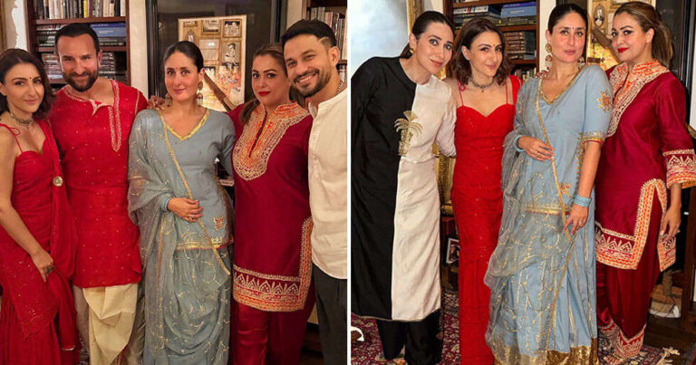 Soha Ali Khan Shares Heartfelt Diwali Moments With Kareena, Saif, and Family