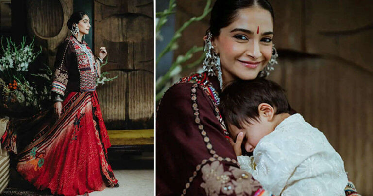 Sonam Kapoor Ahuja’s Regal Diwali Look With Son Vayu Melts The Internet