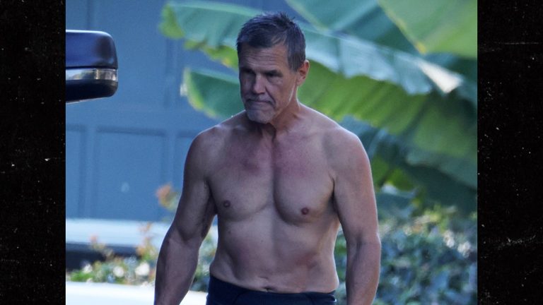 Josh Brolin Reveals Massive Lighthouse Back Tattoo While Surfing