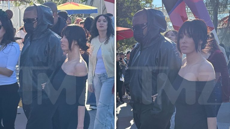 Kanye West Takes Wife Bianca Censori, His Kids to Disney’s California Adventure