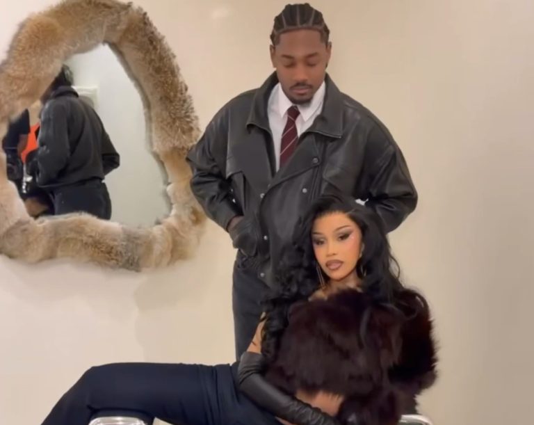 Cardi B Celebrates Stefon Diggs’ Art Basel Furniture Showcase in Custom Chocolate Sir Babajagne