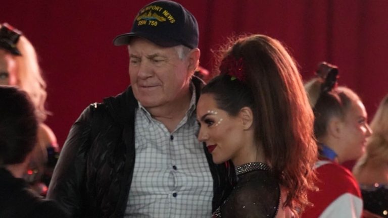 Bill Belichick All Smiles At Jordon Hudson’s Cheer Competition in Atlanta