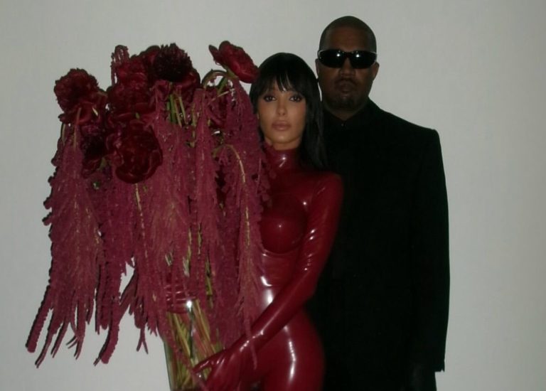 Bianca Censori and Kanye West Appear at the Korea Debut of “BIO POP” Biopic Art Show