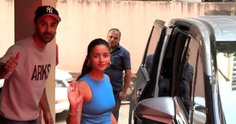 Alia Bhatt and Ranbir Kapoor Clicked Outside Sanjay Leela Bhansali’s Office Ahead of Love & War