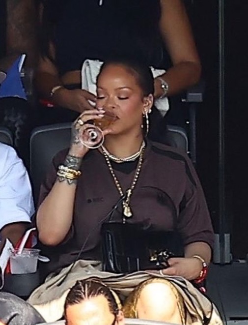 Rihanna Watches FIFA World Cup 2026 Final in Vetements Trademark Football Jersey and Aflalo Bromer Shorts