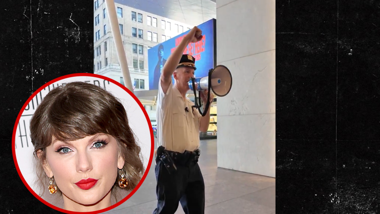 NYPD Chief Has Swiftie Fun Outside MSG Amid Taylor-Travis Wedding Bash