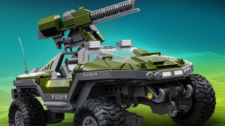 Mattel’s Halo Warthog Brick Shop Set Revealed, Includes Buildable Gauss Hog (Exclusive)