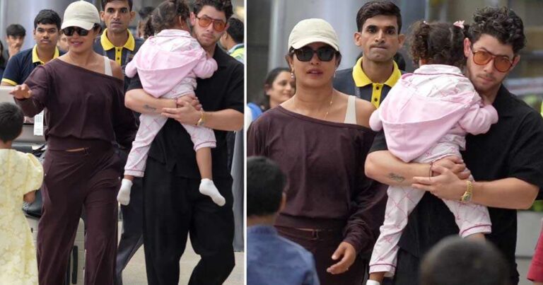Photos: Priyanka Chopra Jonas Arrives in Hyderabad With Nick Jonas and Malti Marie