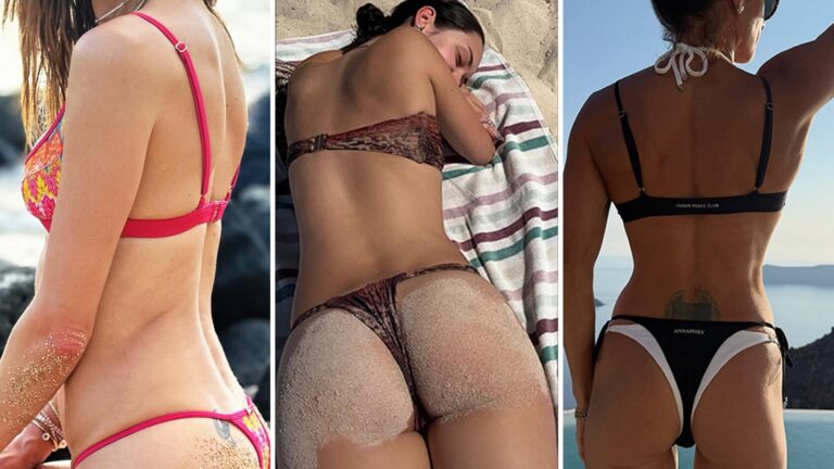 Summer Bums Soaking the Sun With Sandy Cheeks