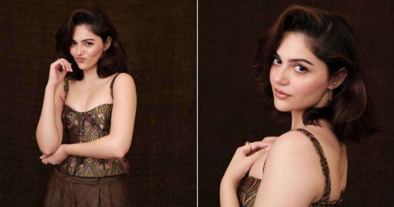 Aneet Padda Radiates Class in Rustic Hues of Gold