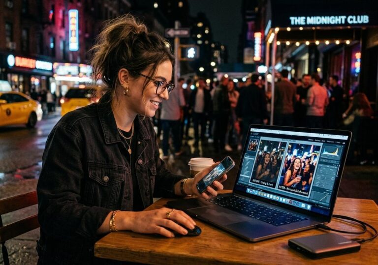 How Street-Style Editors Rescue Grainy Night-Out Phone Photos