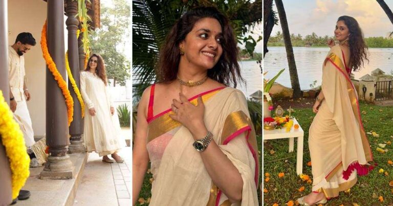 Keerthy Suresh Shares Glimpses of Her Onam Celebrations