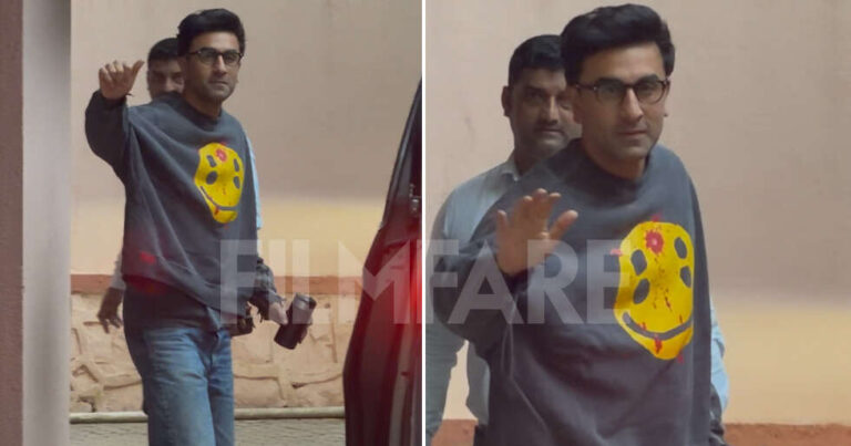 Photos: Ranbir Kapoor Gets Clicked at Sanjay Leela Bhansali’s Office, Sports a Clean-shaven Look